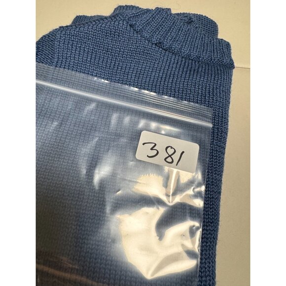 WoolOvers Blue 100% Wool Crewneck Sweater Long Sleeve Knit Womens Size Blue - Picture 8 of 15